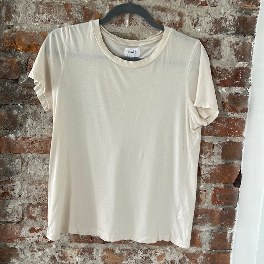 Mate the Label off white tee shirt